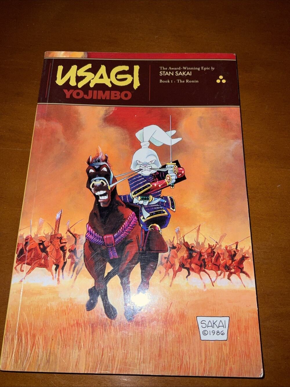Usagi Yojimbo Book 1 THE RONIN SIGNED & SKETCHED by STAN SAKAI! Fantagraphics
